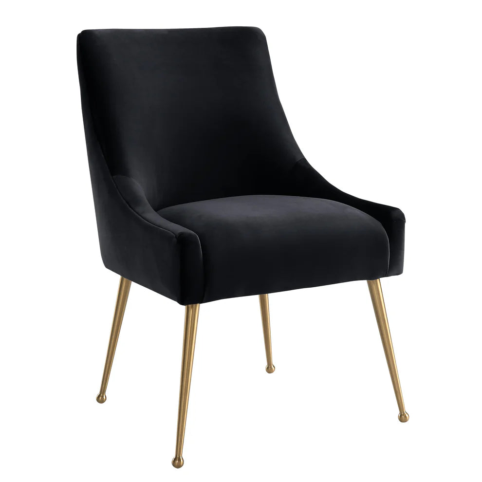 Beatrix Cognac Velvet Side Chair