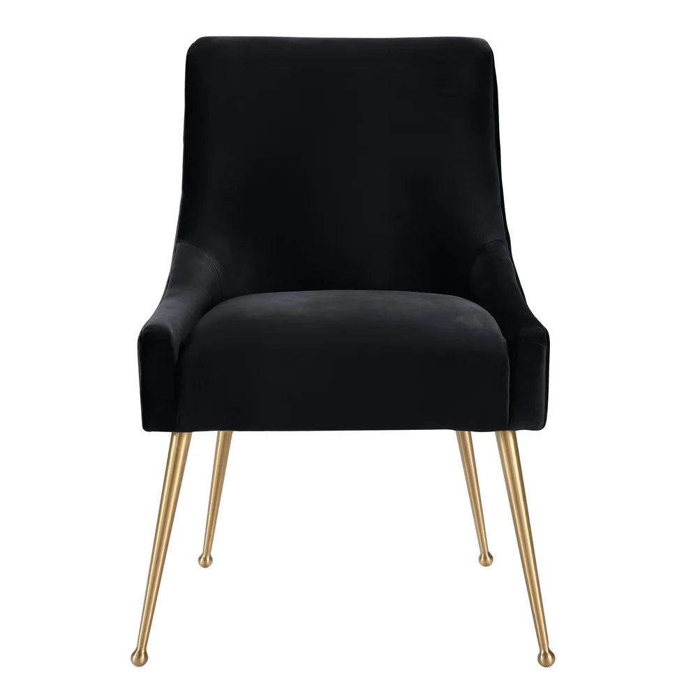 Beatrix Cognac Velvet Side Chair