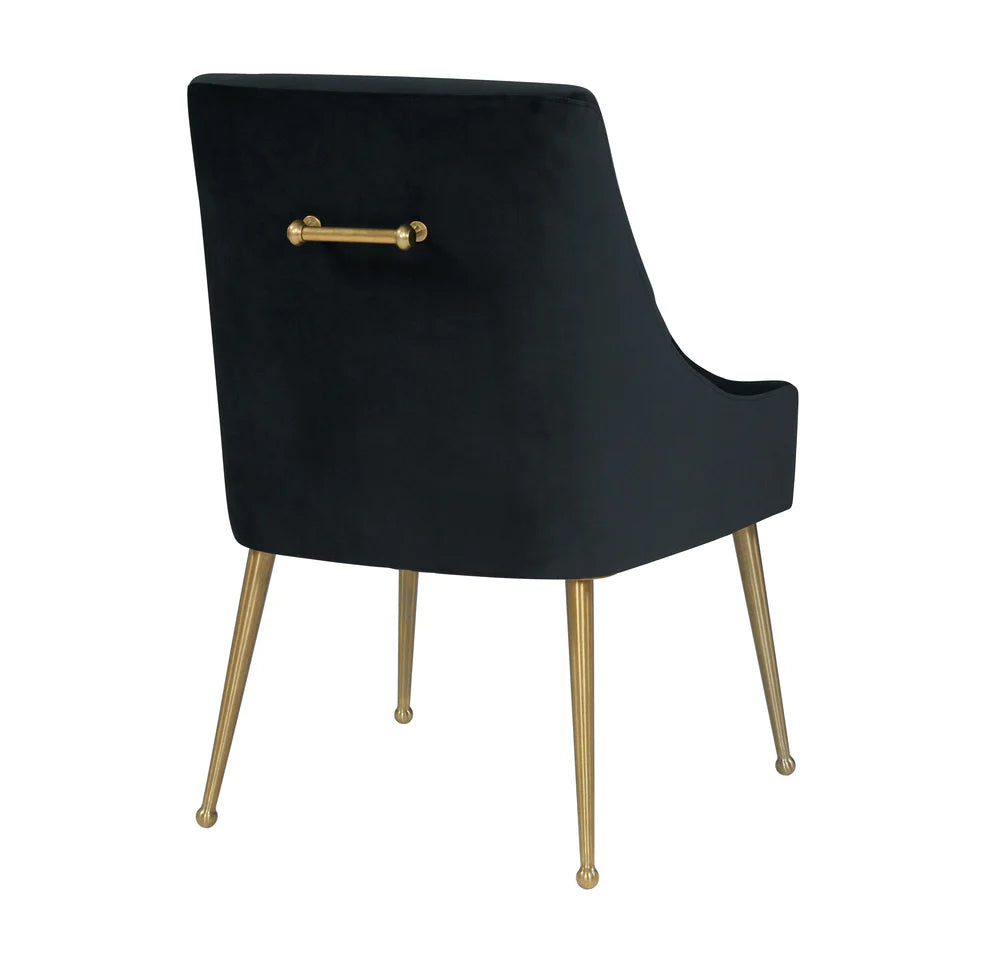 Beatrix Cognac Velvet Side Chair