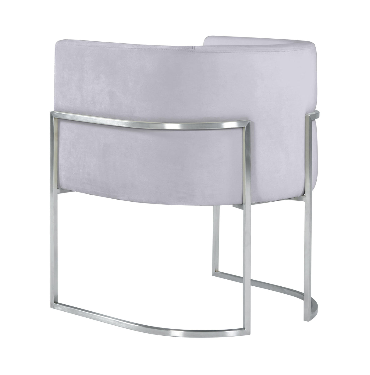 Giselle Velvet Dining Chair with Silver Base