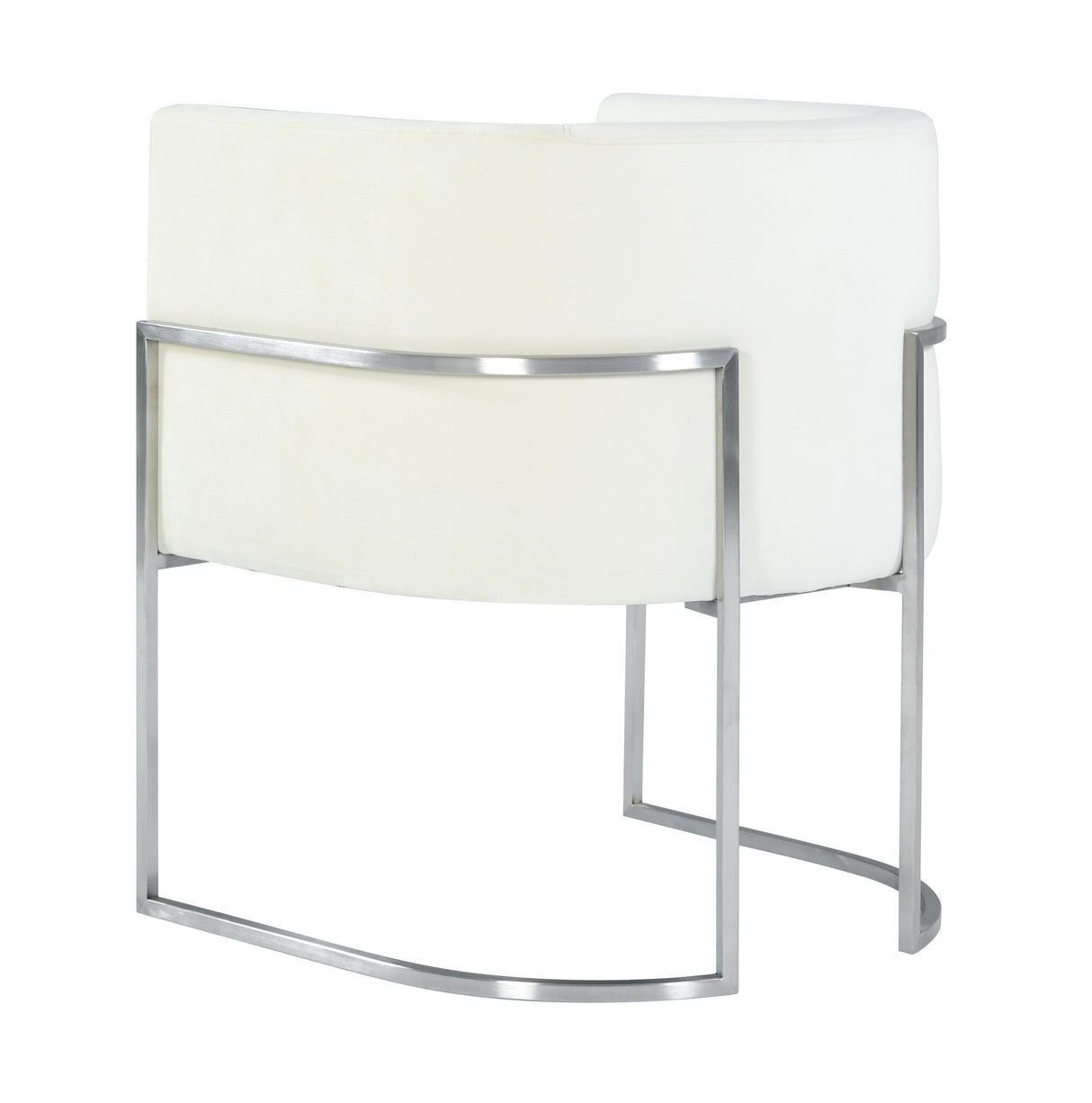 Giselle Velvet Dining Chair with Silver Base