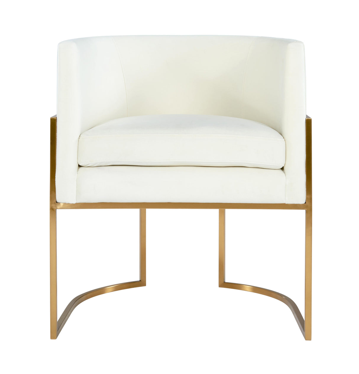 Giselle Velvet Dining Chair with Gold Base