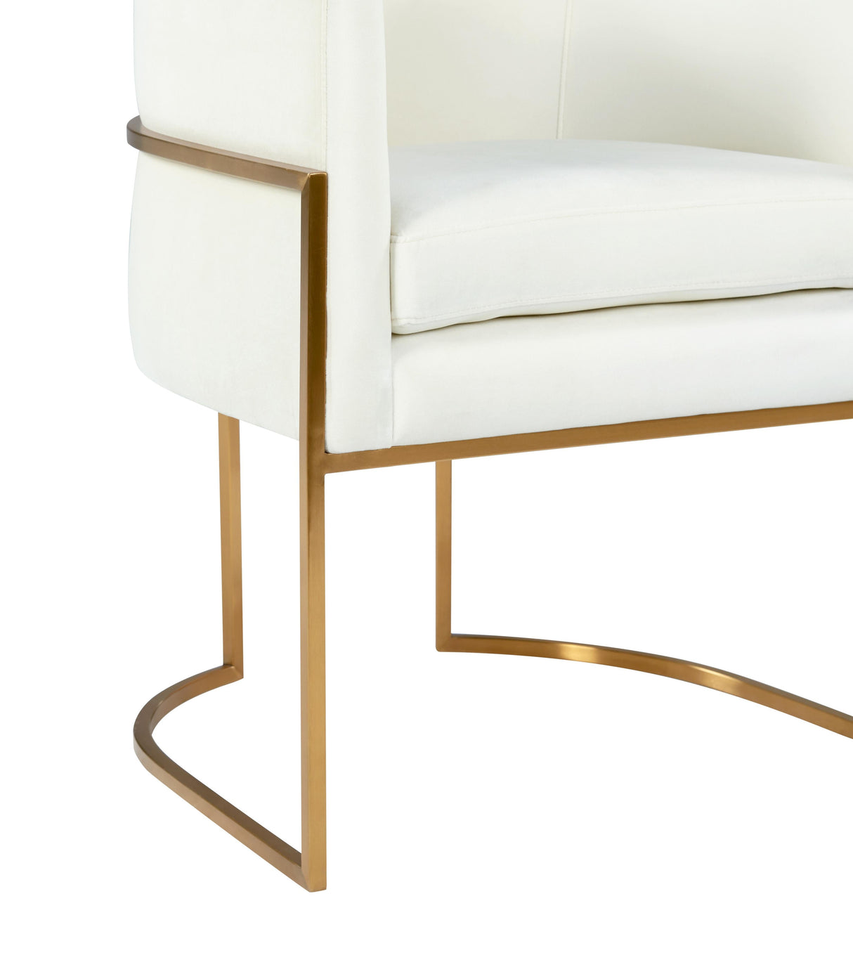 Giselle Velvet Dining Chair with Gold Base