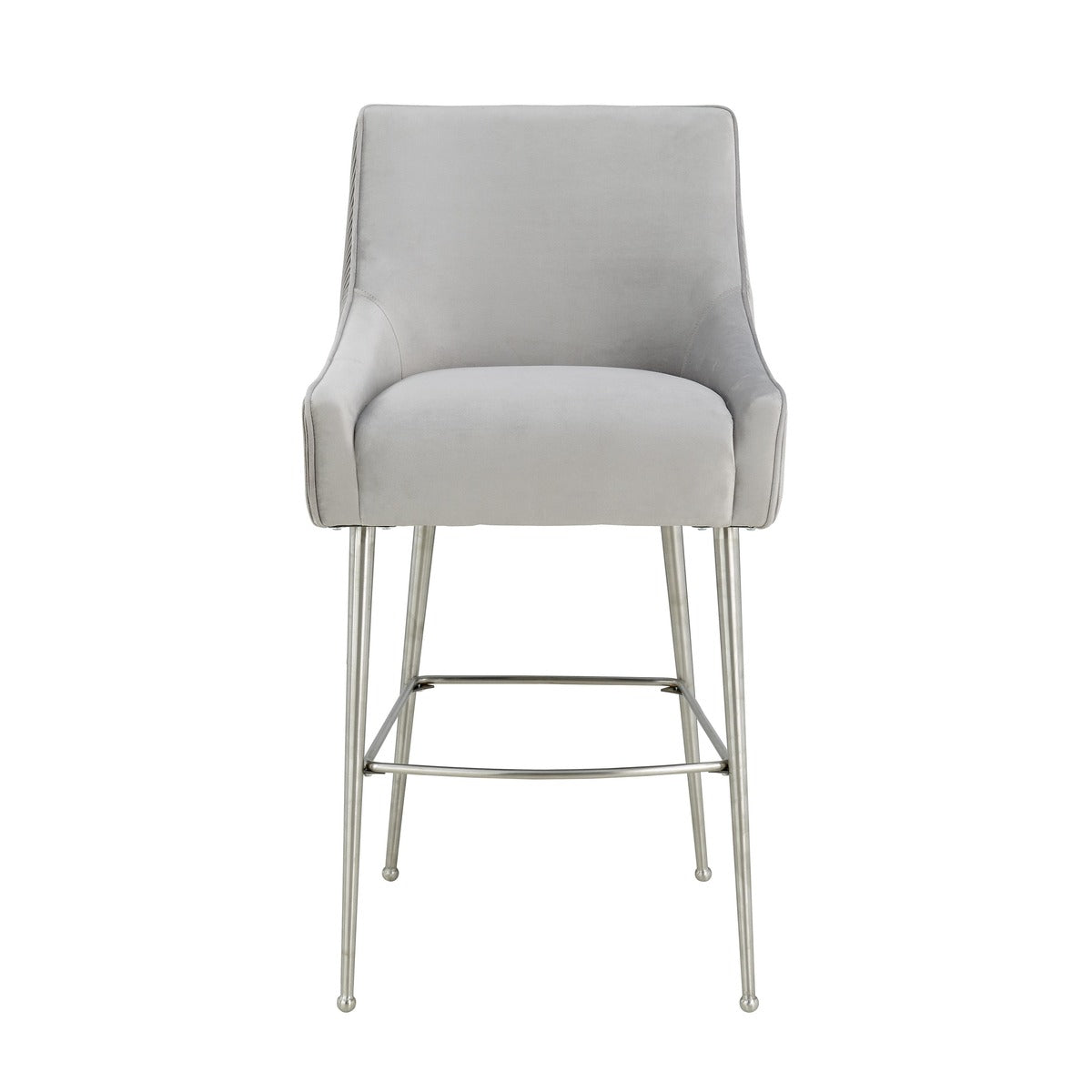 Beatrix Pleated Velvet Stool