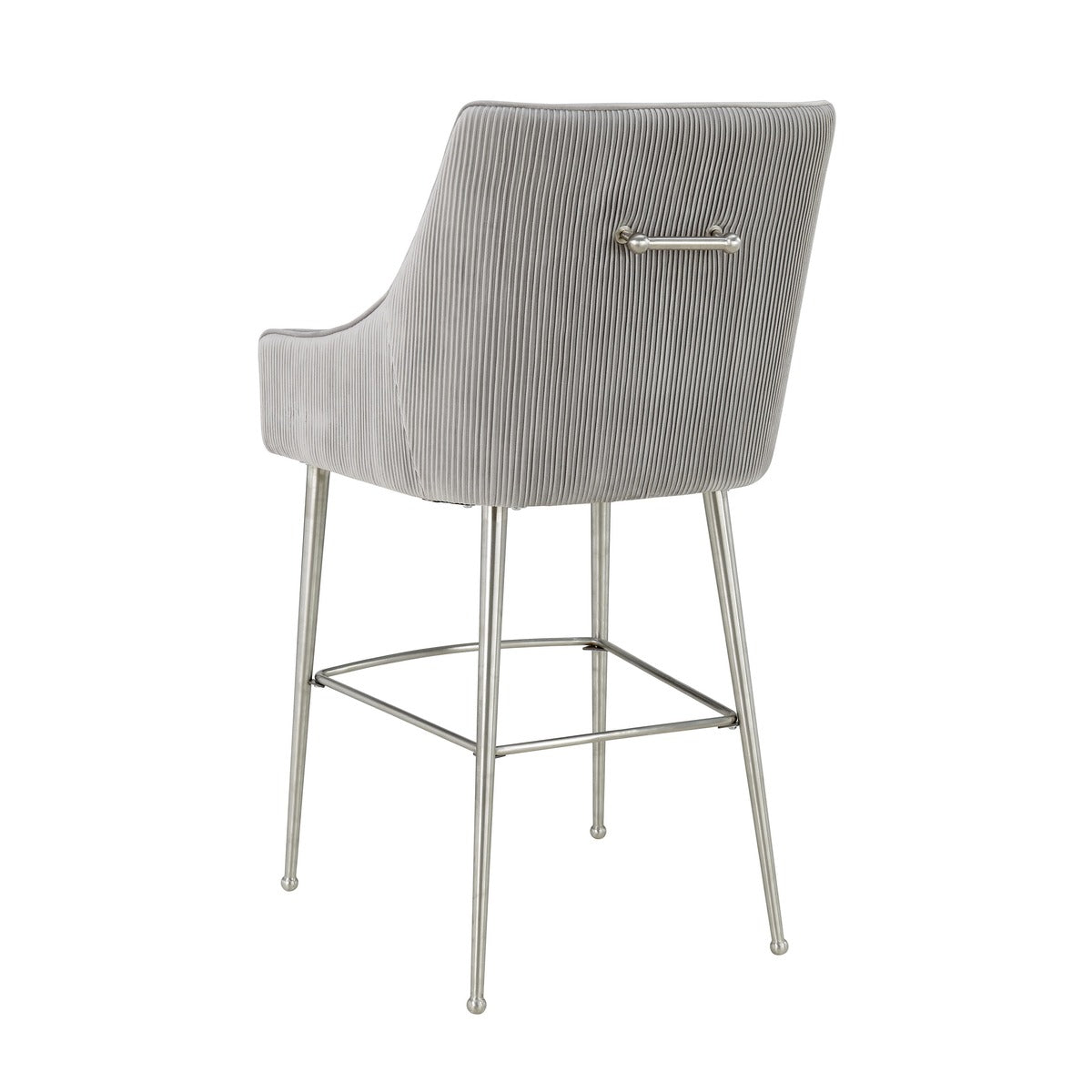 Beatrix Pleated Velvet Stool