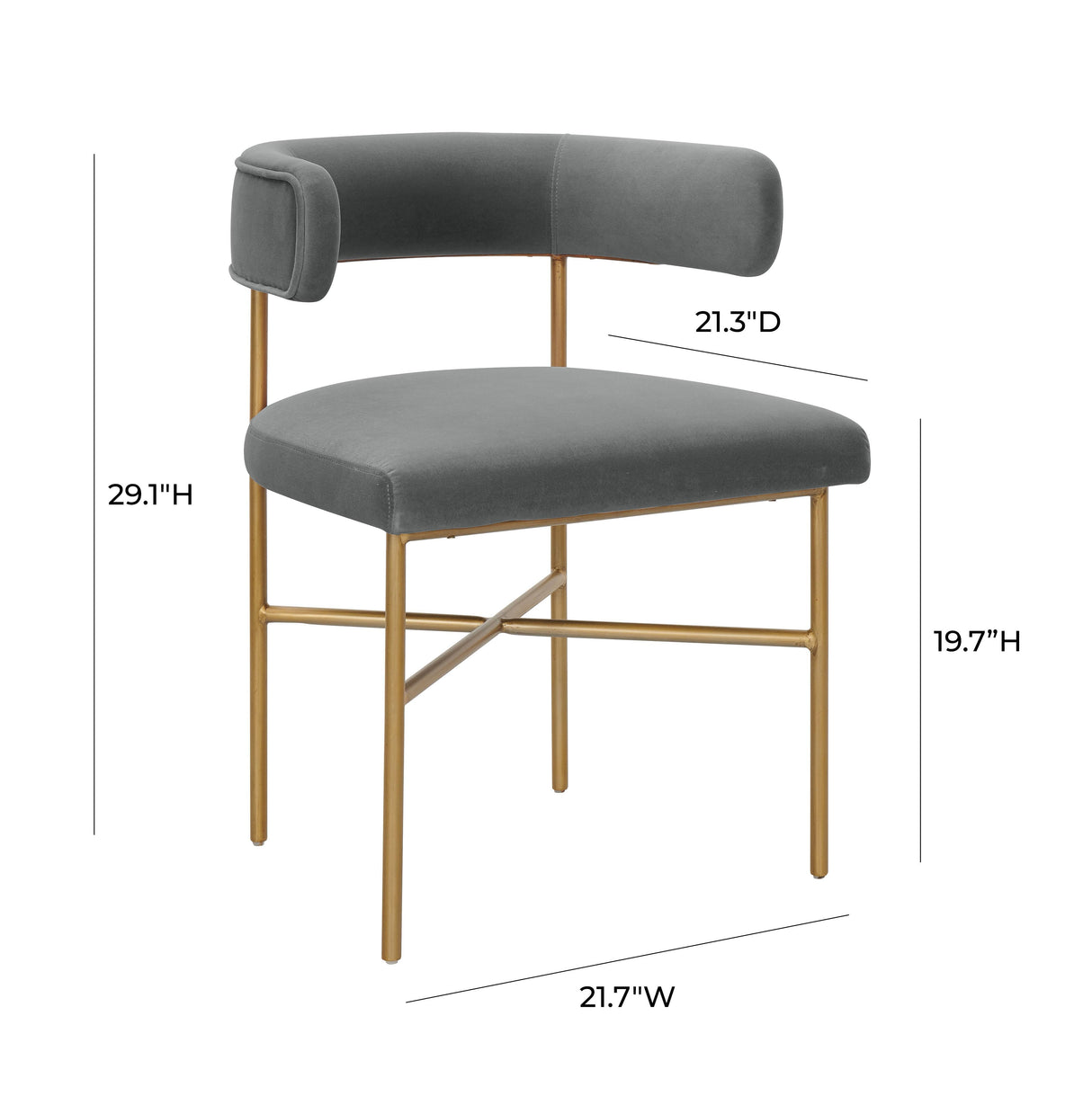 Kim Velvet Dining Chair