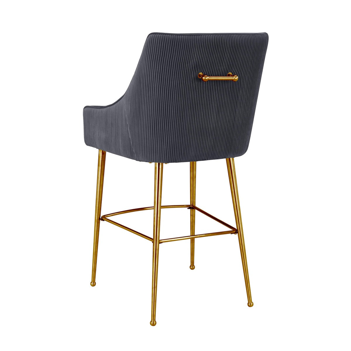 Beatrix Pleated Velvet Stool