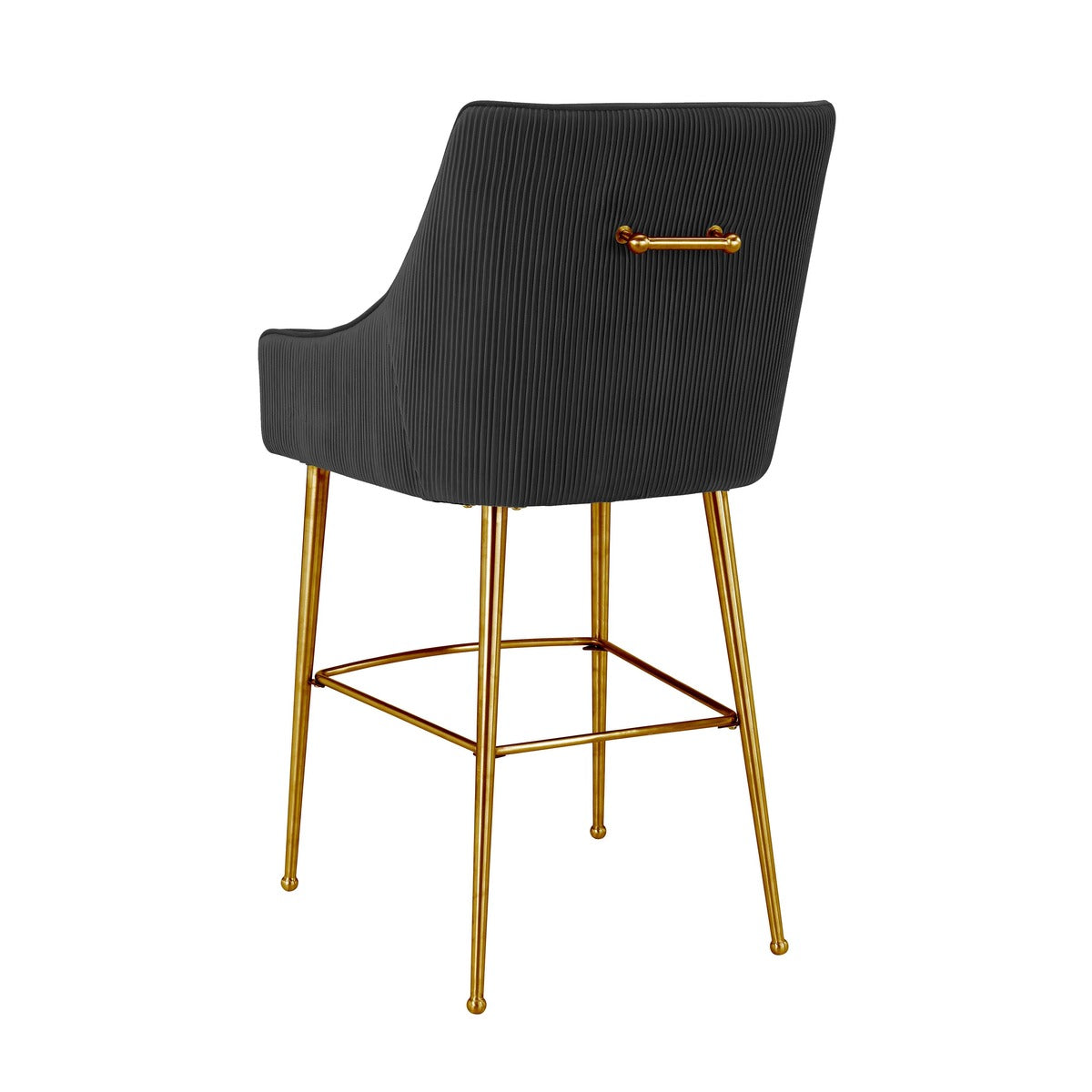 Beatrix Pleated Velvet Stool