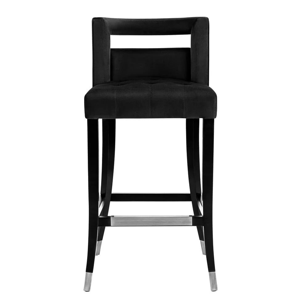 Hart Navy Velvet Counter Stool