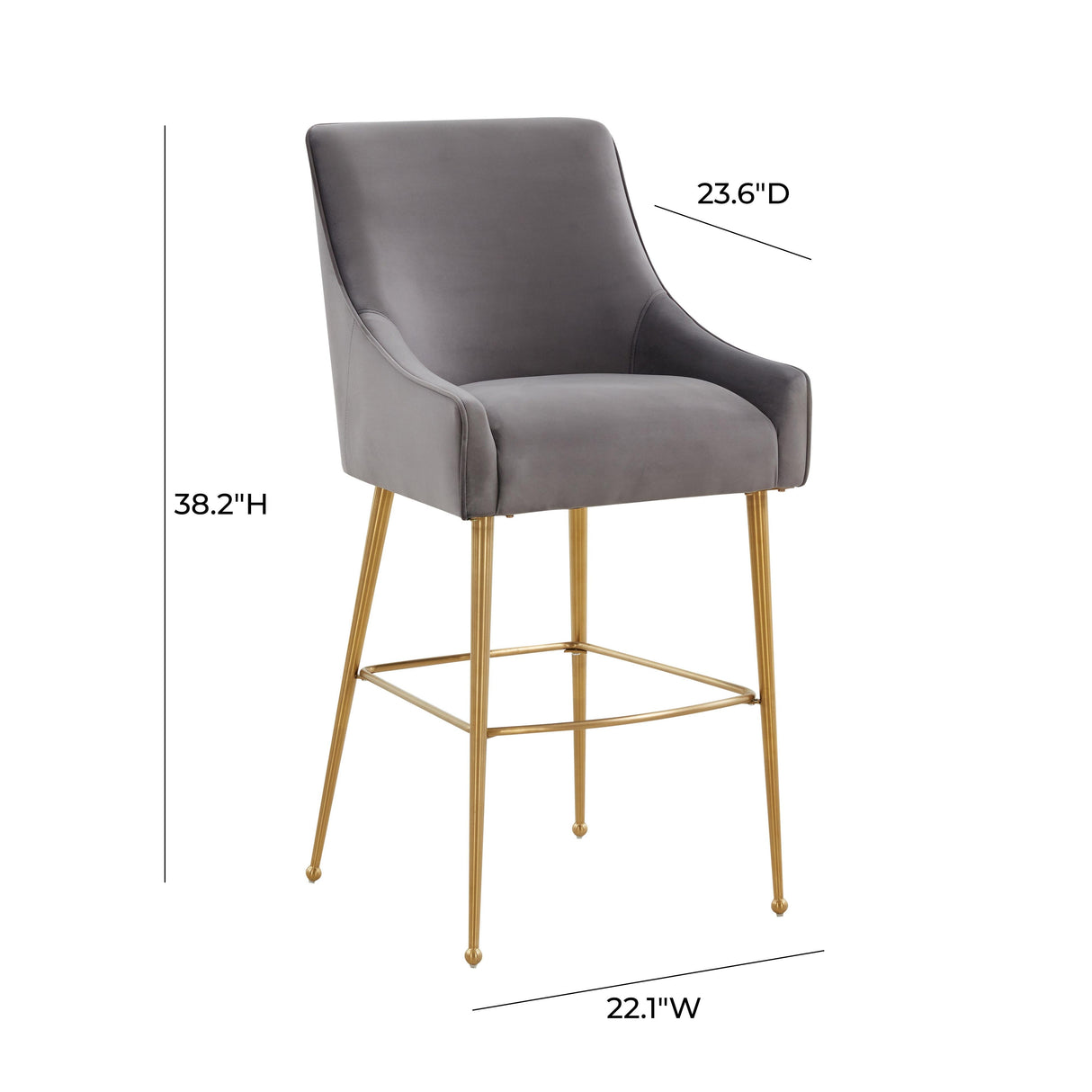 Beatrix Velvet Stool