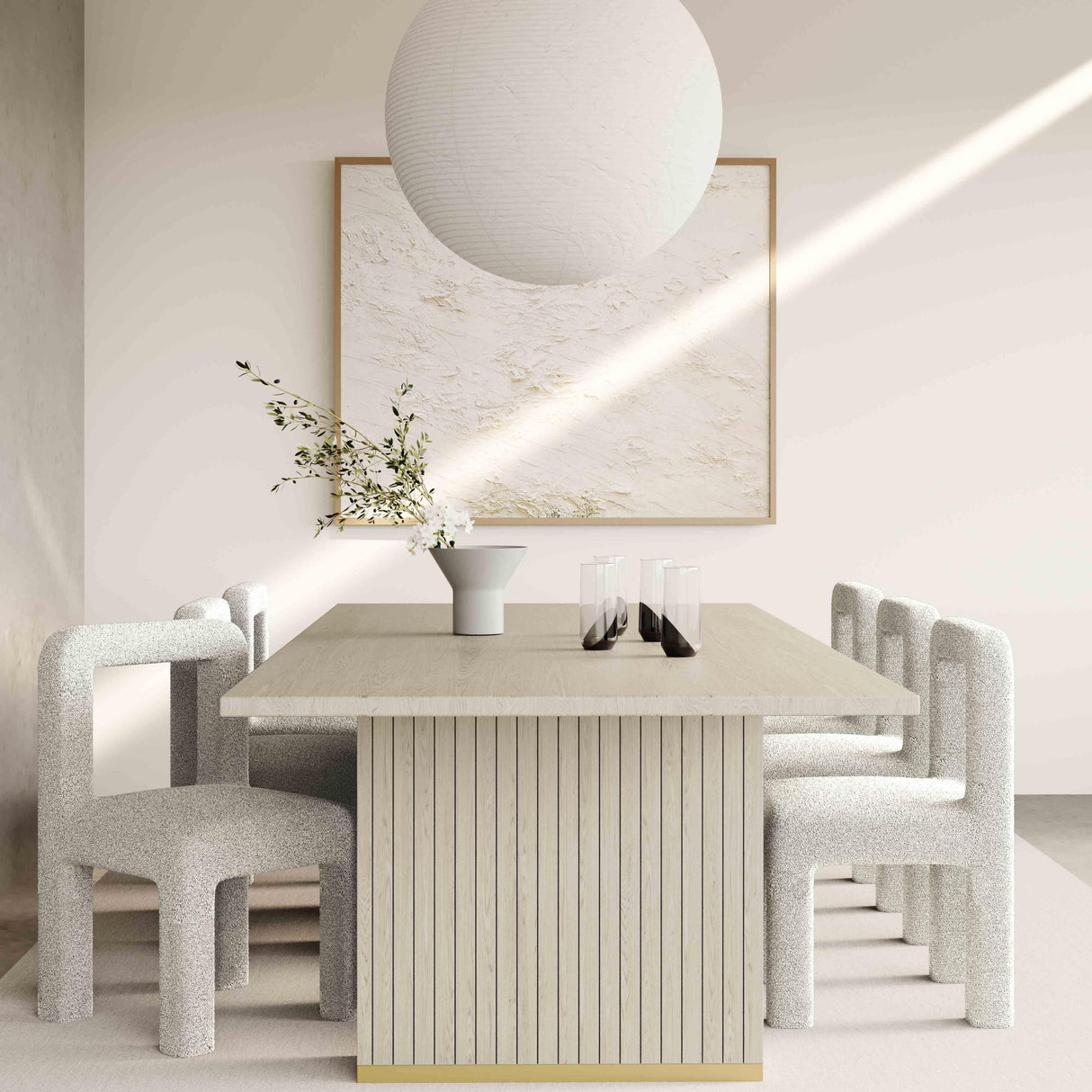 Hazel Boucle Dining Chair