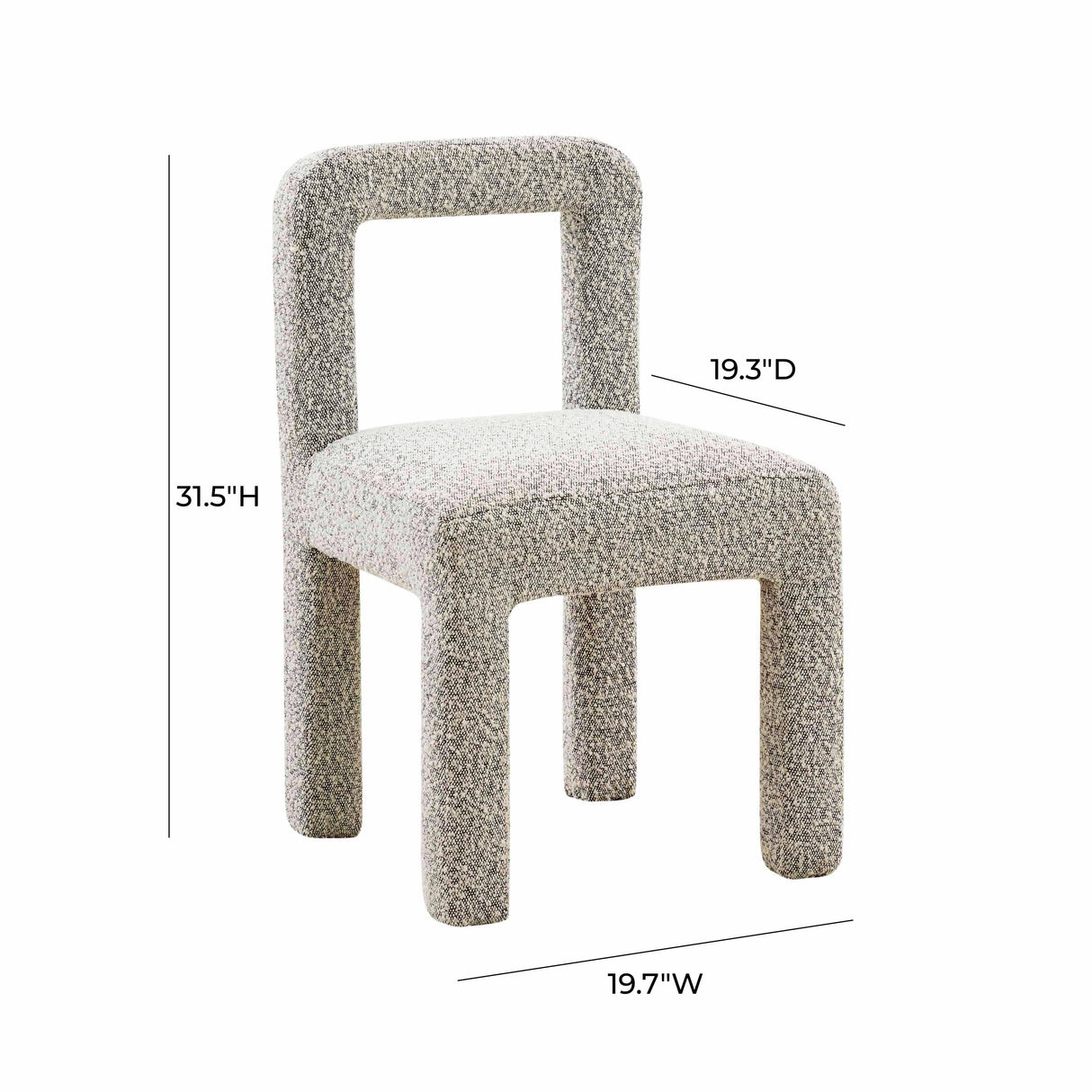Hazel Boucle Dining Chair