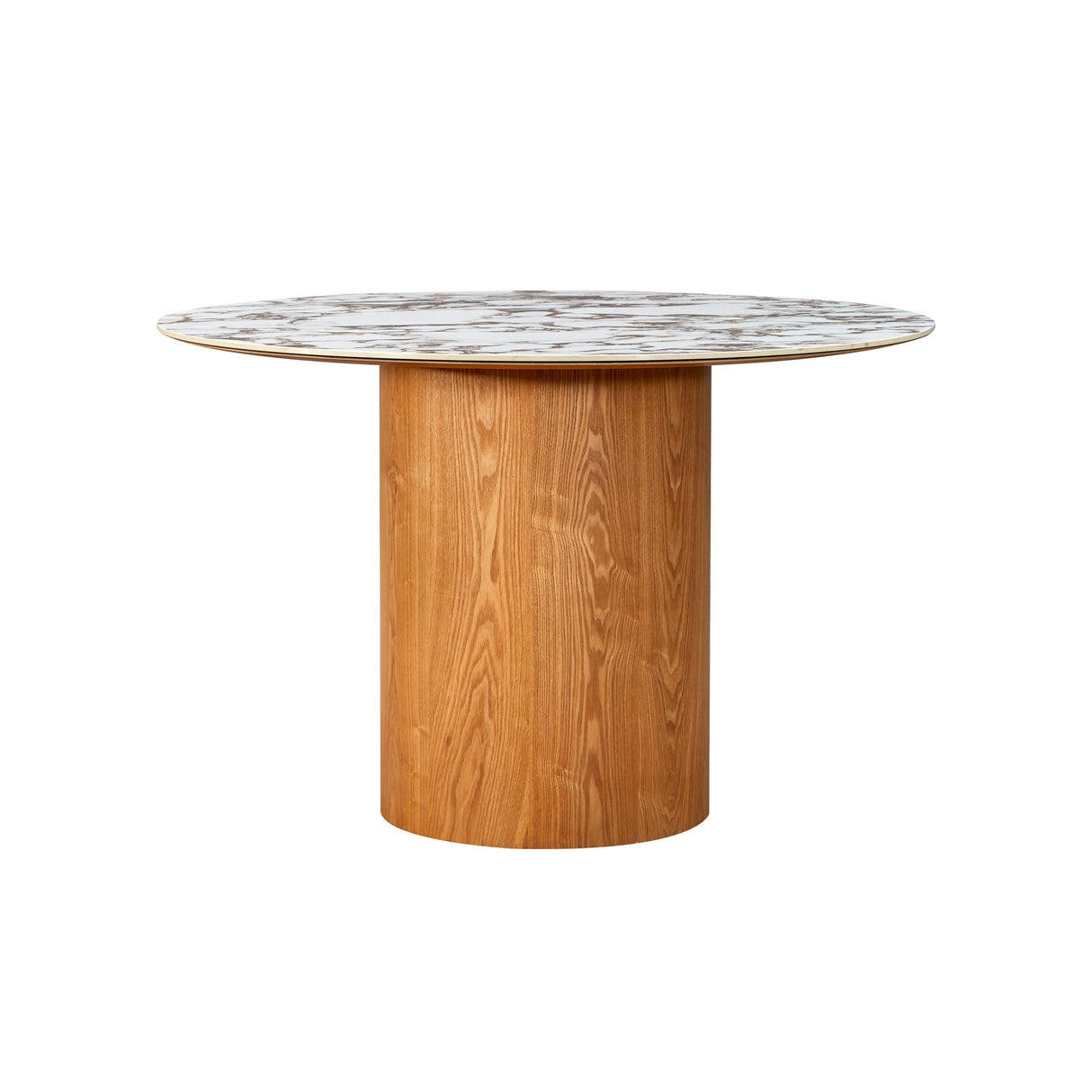 Tamara 47" Marble Ceramic Round Dinette Table