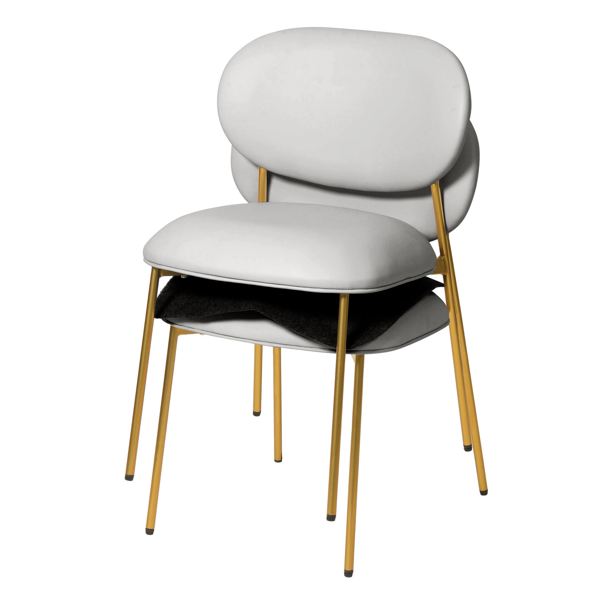 McKenzie Performance Vegan Leather Stackable Dining Chair - Set of 2