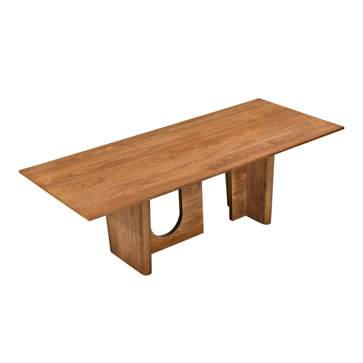 Satra 92" Walnut Rectangular Dining Table
