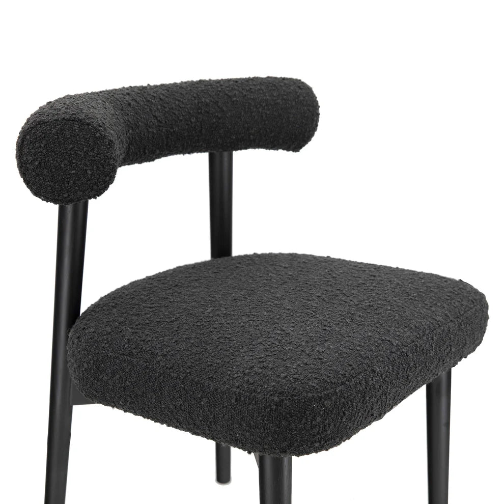 Spara Black Performance Boucle Side Chair