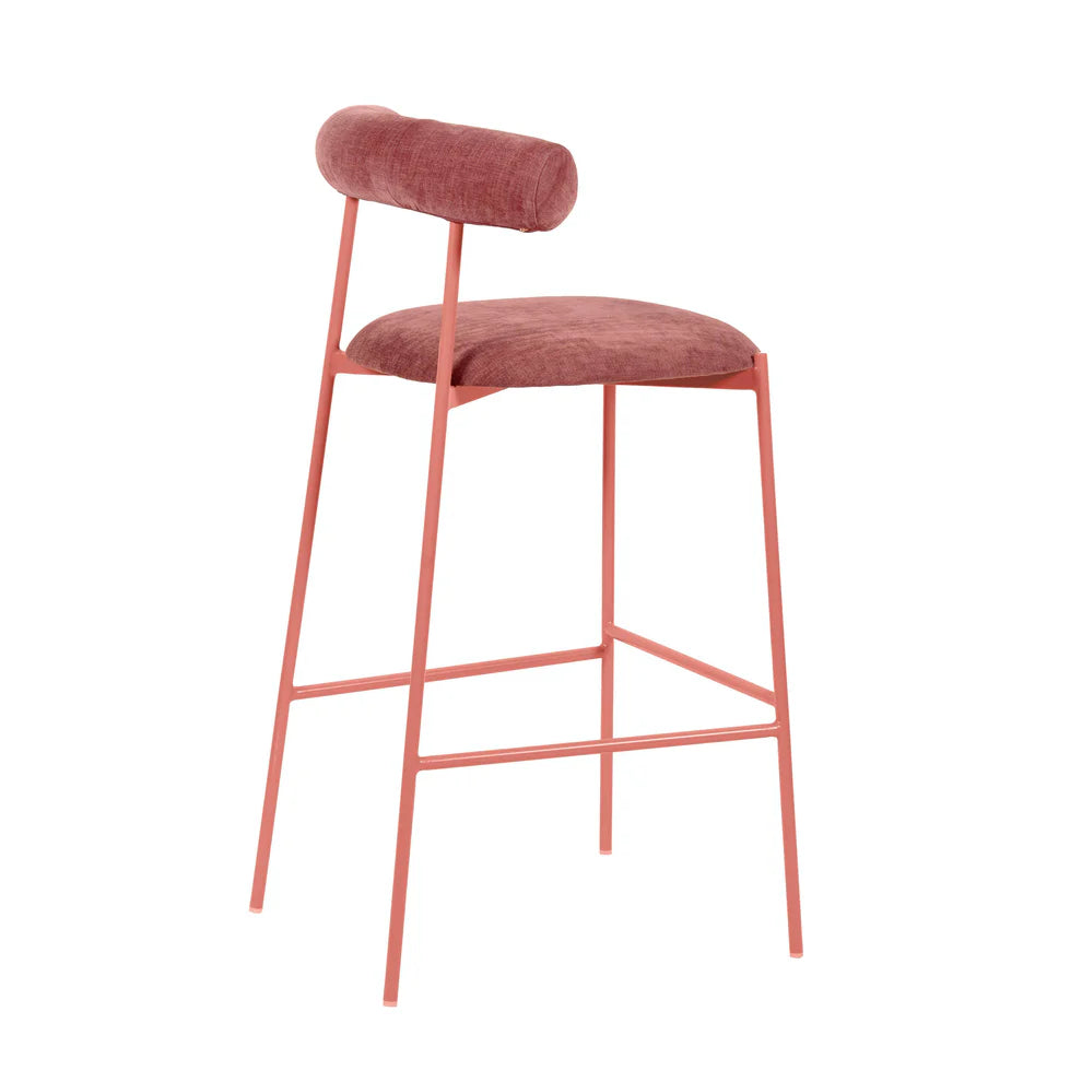 Liliana Mauve Performance Velvet Counter Stool