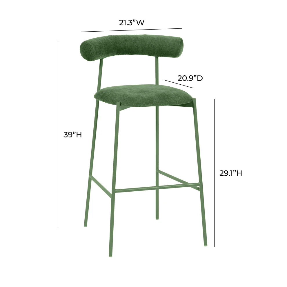 Liliana Mauve Performance Velvet Counter Stool