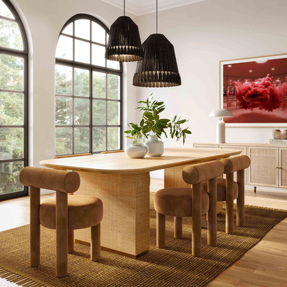 Carmel Black Velvet Dining Chair