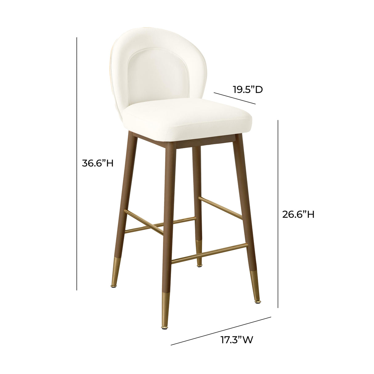 Hailey Velvet Stool
