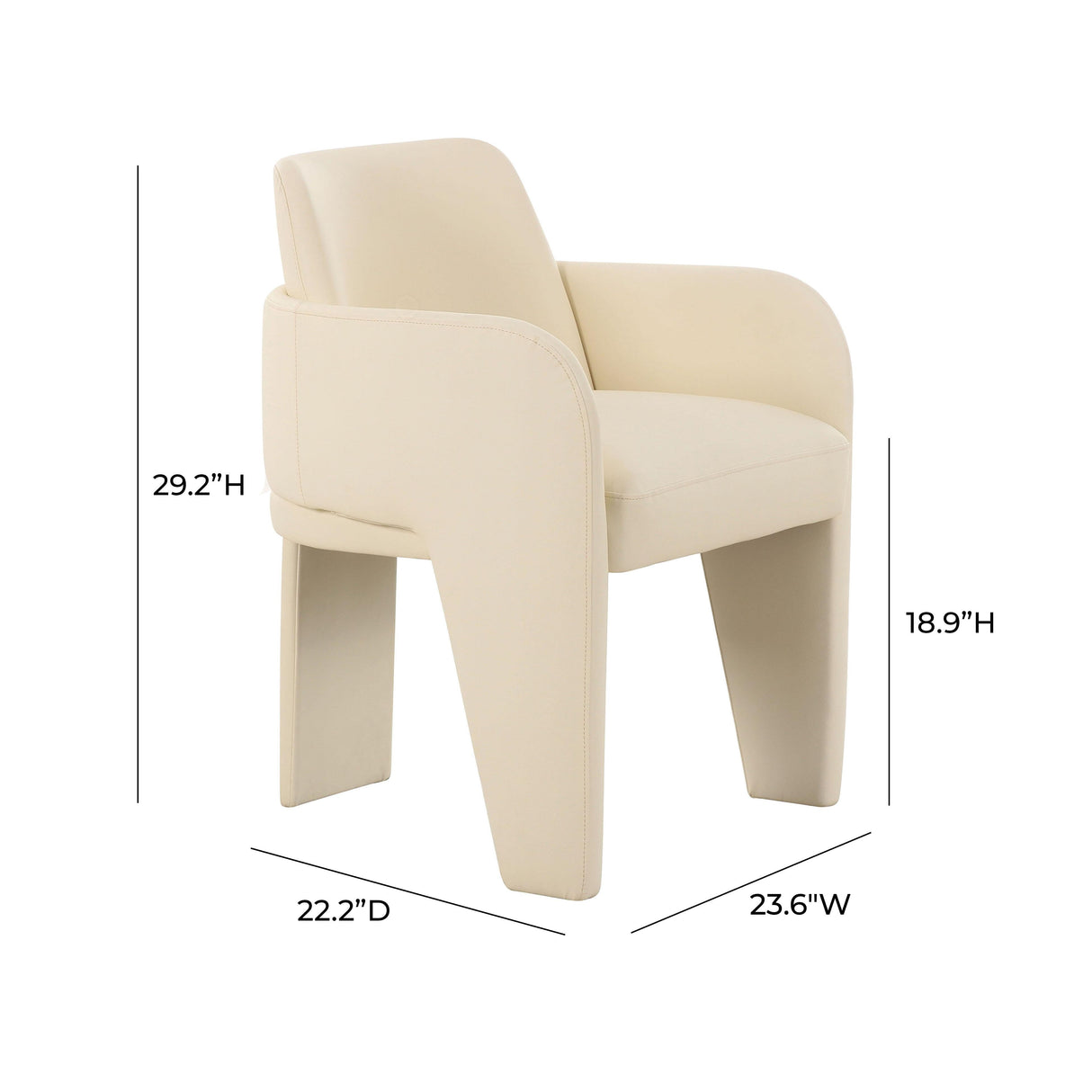 Leo Performance Vegan Leather Dining Chair