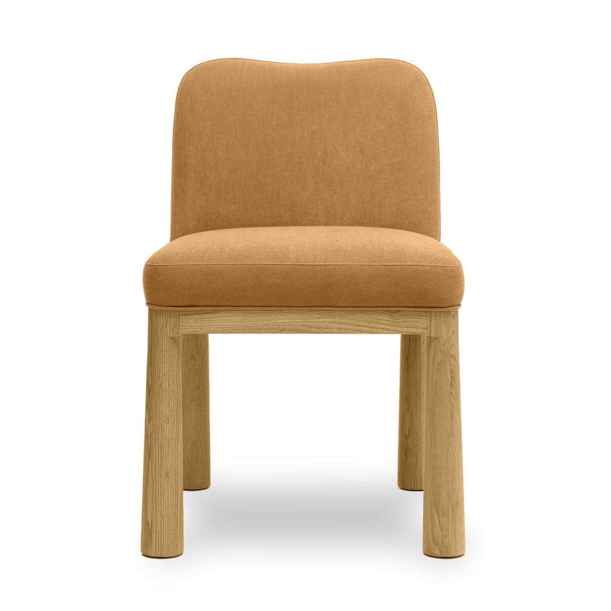 Tiara Performance Velvet and Oak Dining Chair