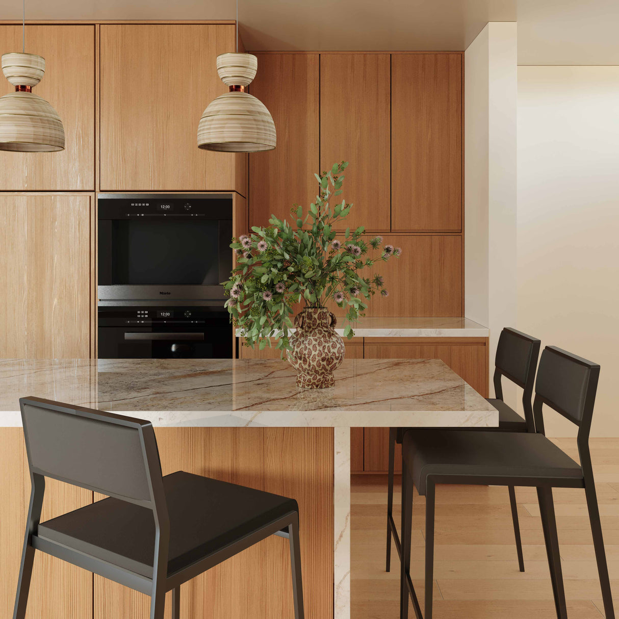 Gale Performance Vegan Leather Stackable Stool - Set of 2