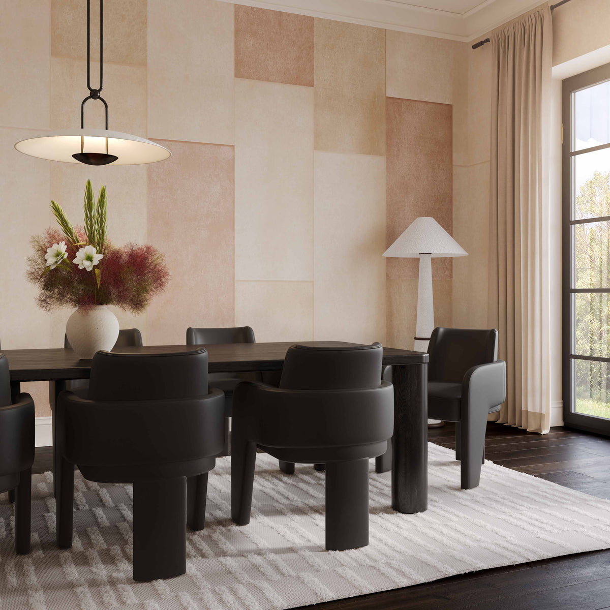 Leo Performance Vegan Leather Dining Chair - View 8