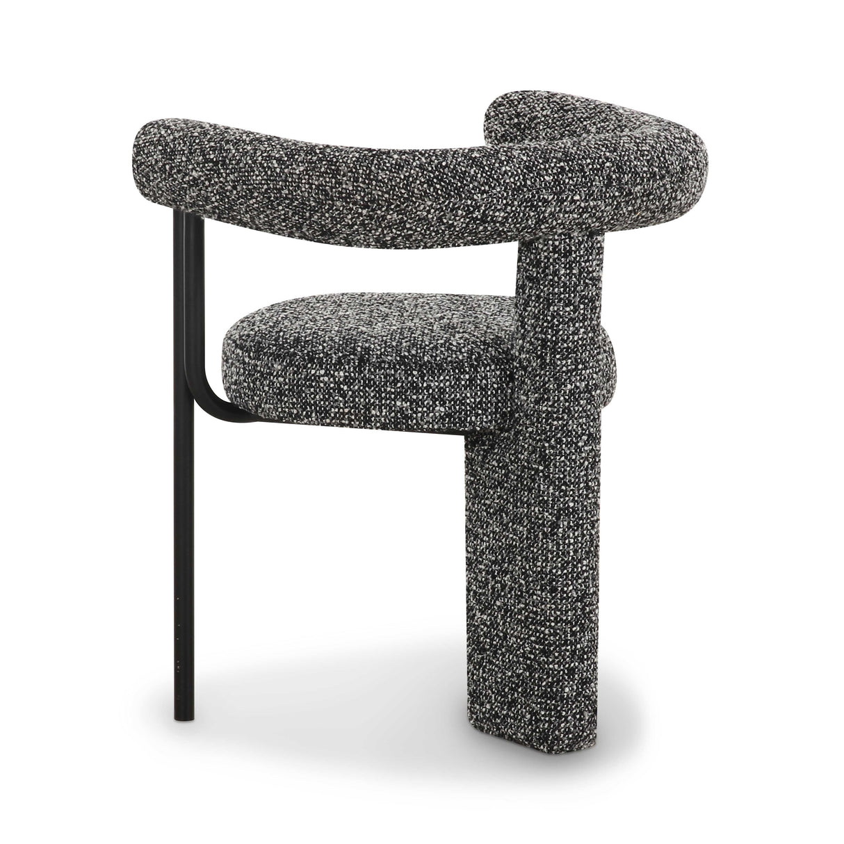Synn Black Performance Boucle Dining Chair