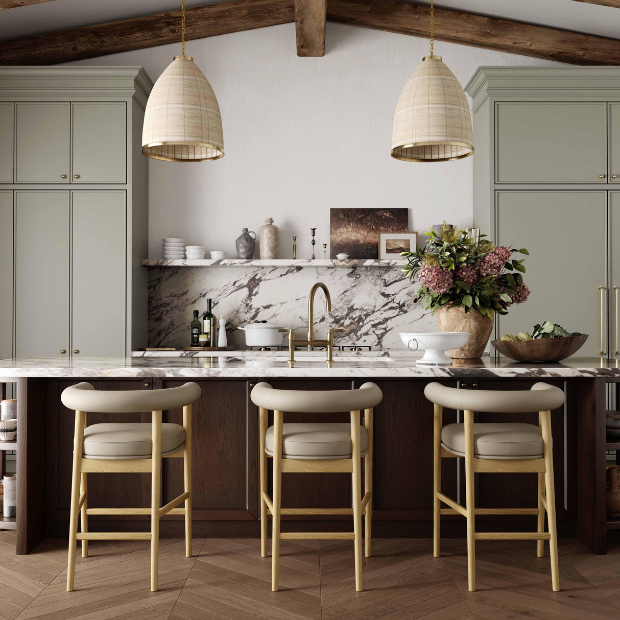 Spara Performance Vegan Leather Counter Stool