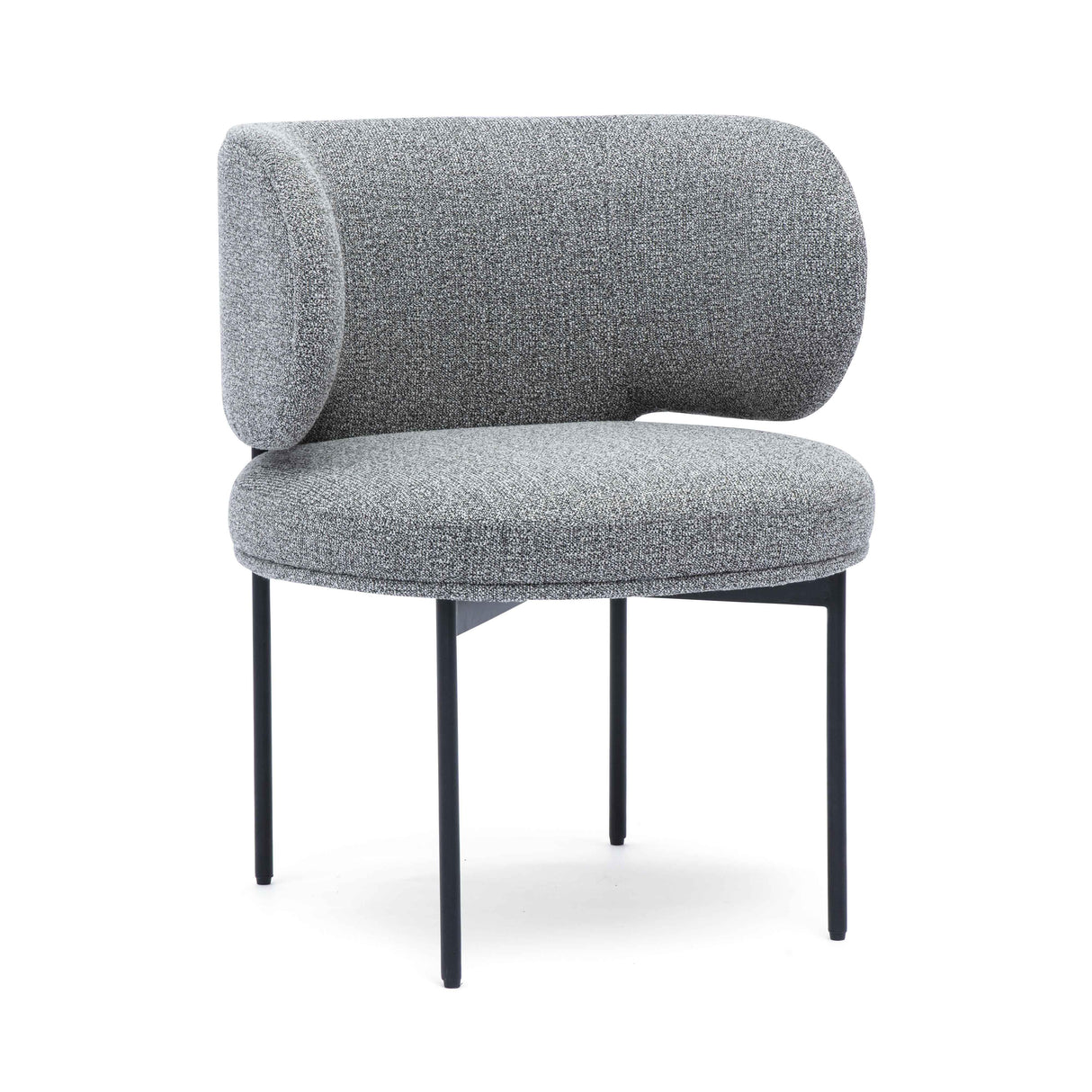 Maureen Speckled Grey Performance Boucle Dining Chair