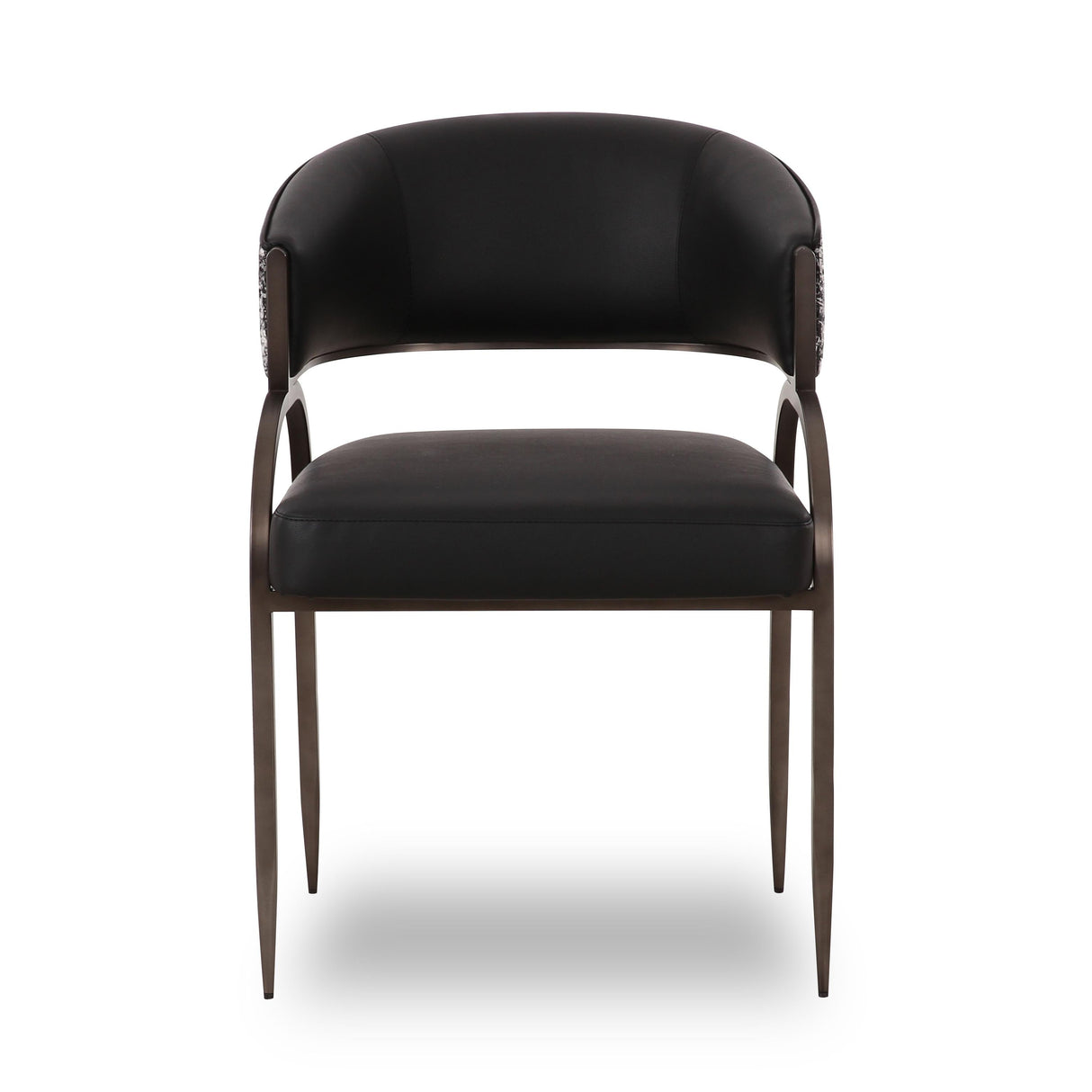 Tatum Vegan Leather 2-Tone Dining Chair