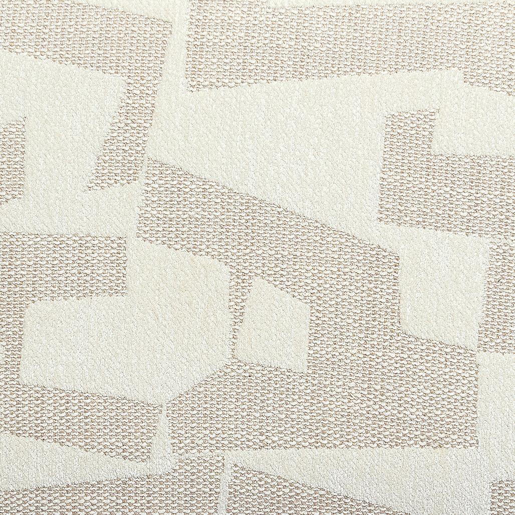 Tatum Cream 2-Tone Performance Vegan Leather and Jacquard Counter Stool - View 8