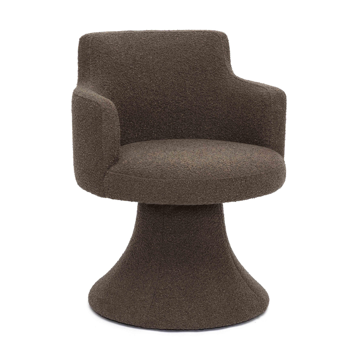 Jeffree Performance Boucle Swivel Dining Chair