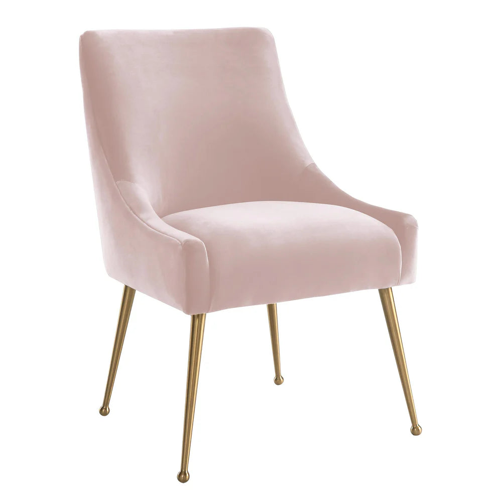 Beatrix Cognac Velvet Side Chair