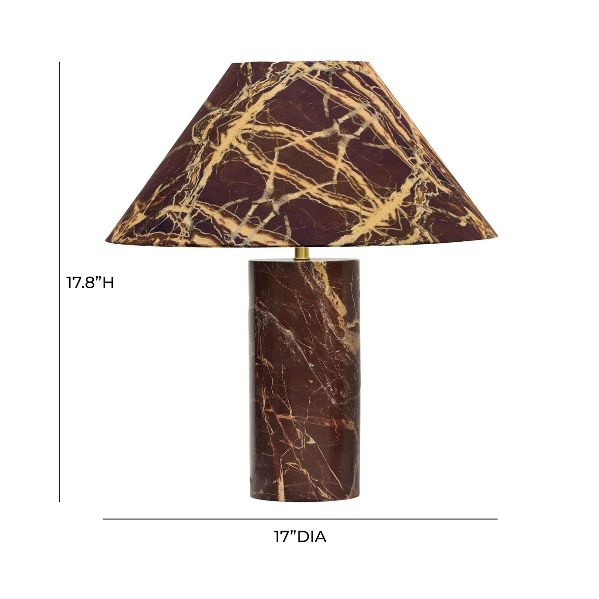 Mable Marble Print Table Lamp