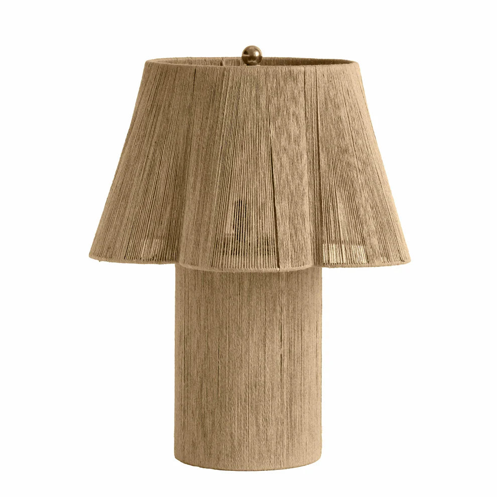 Corrine Beige Linen Table Lamp