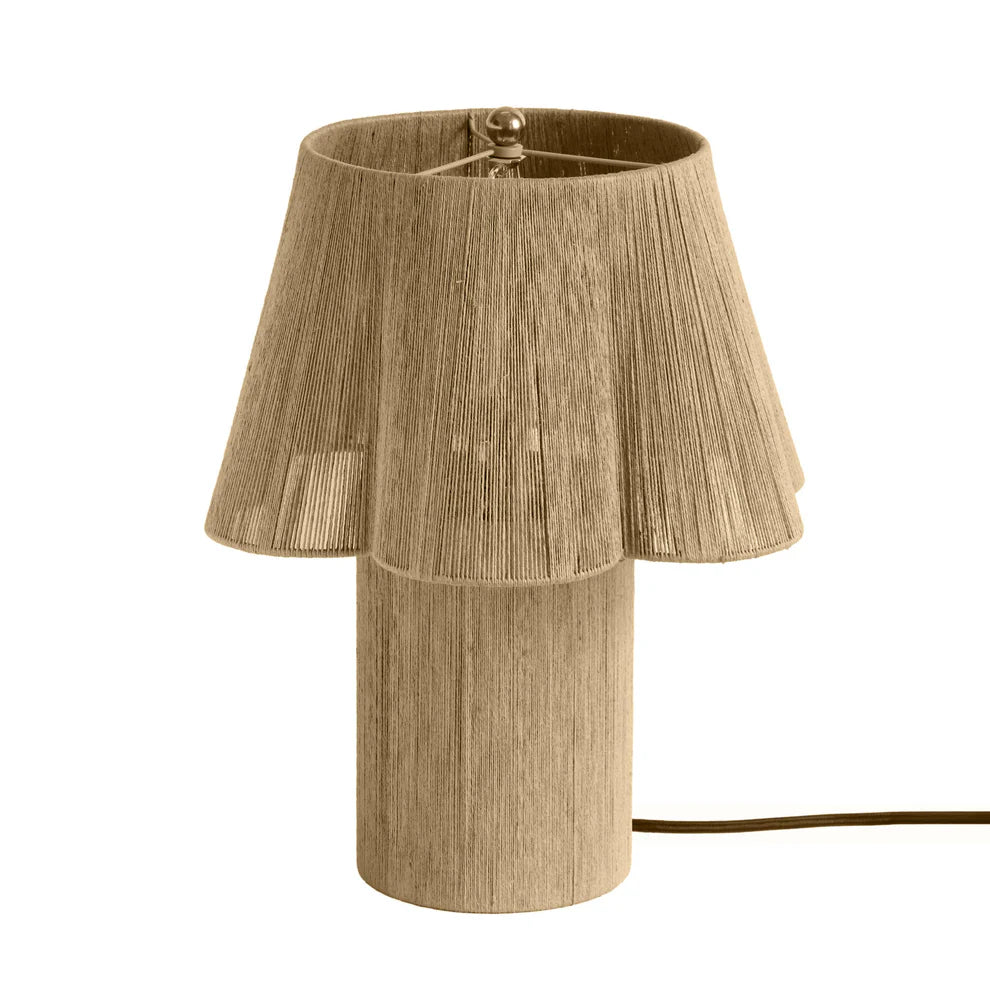 Corrine Beige Linen Table Lamp