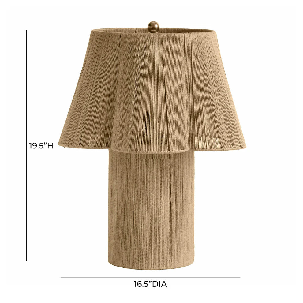 Corrine Beige Linen Table Lamp