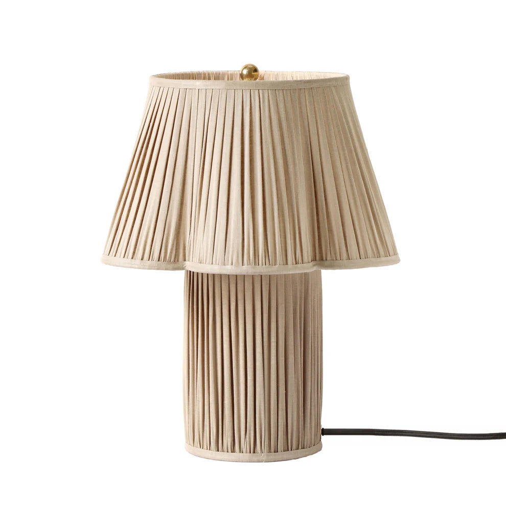 Corrine Beige Linen Table Lamp