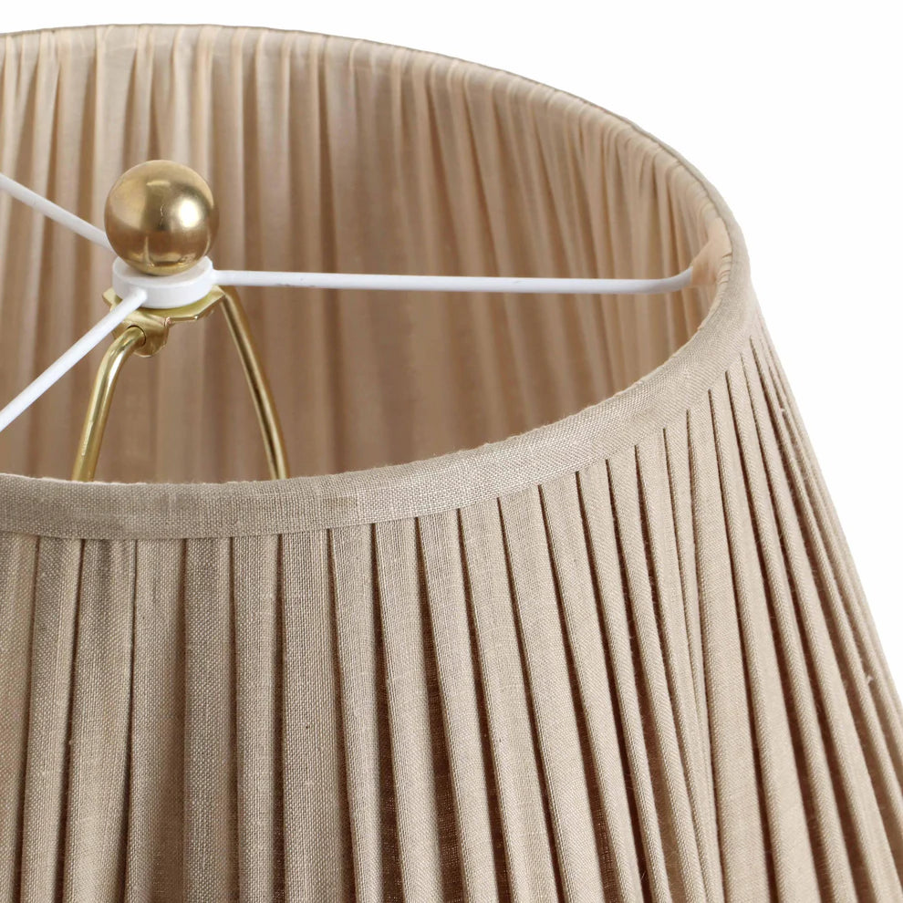 Corrine Beige Linen Table Lamp