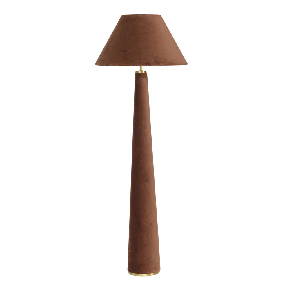 Graham Terracotta Velvet Floor Lamp