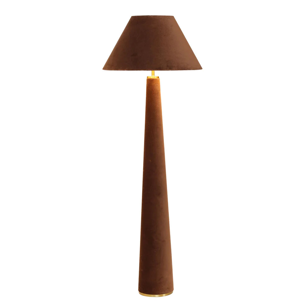 Graham Terracotta Velvet Floor Lamp