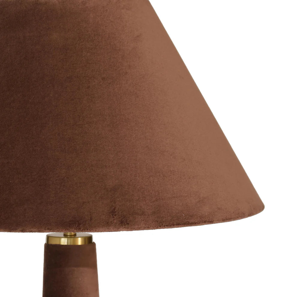 Graham Terracotta Velvet Floor Lamp