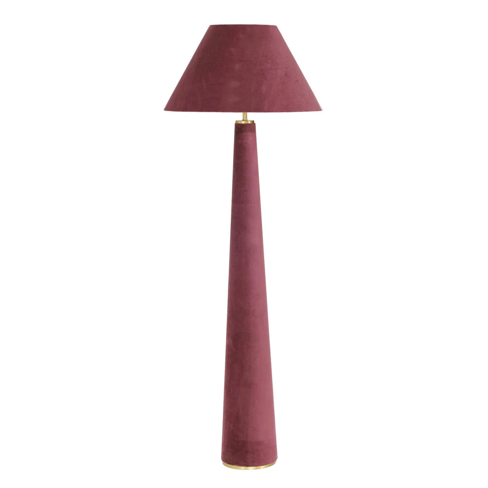 Graham Terracotta Velvet Floor Lamp
