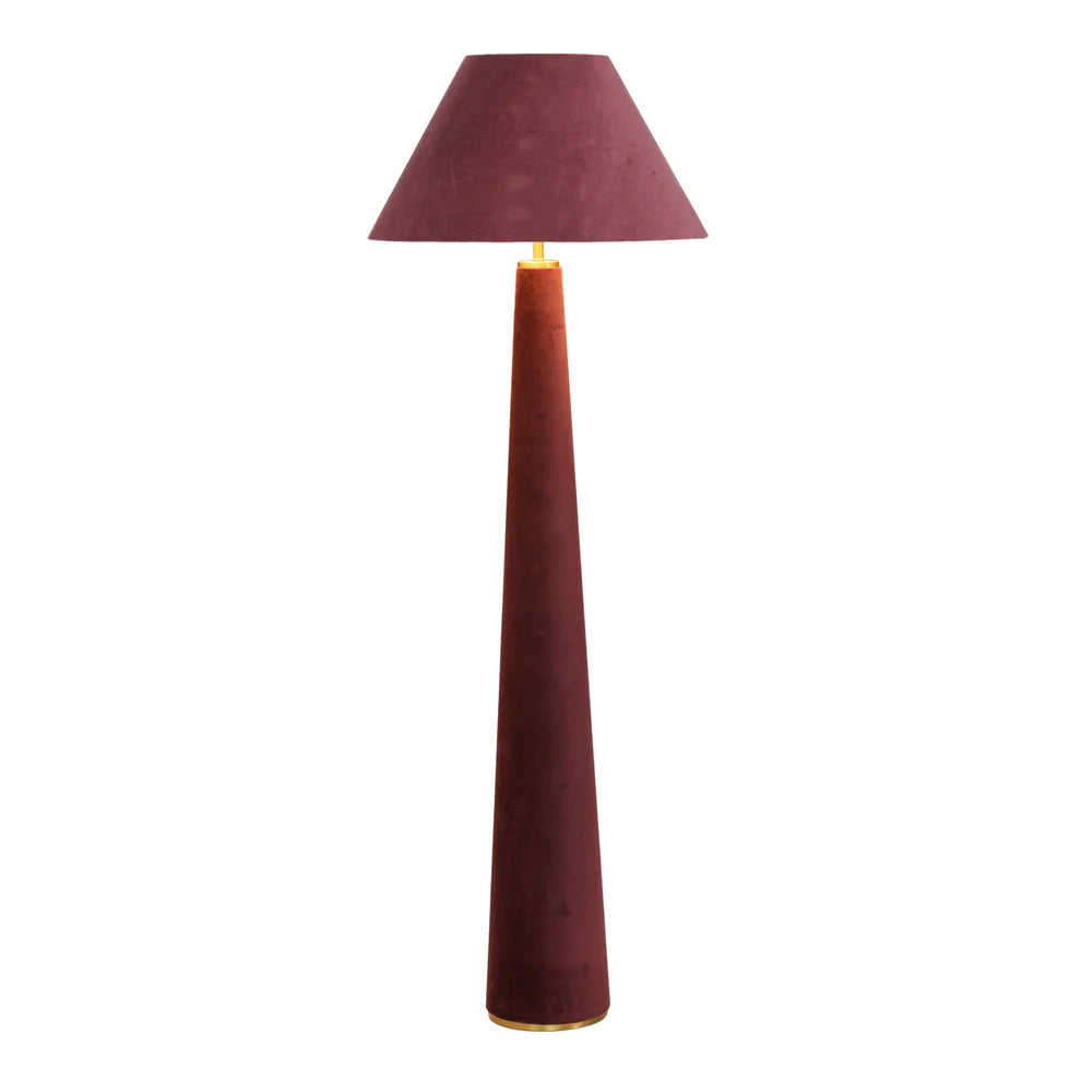 Graham Terracotta Velvet Floor Lamp