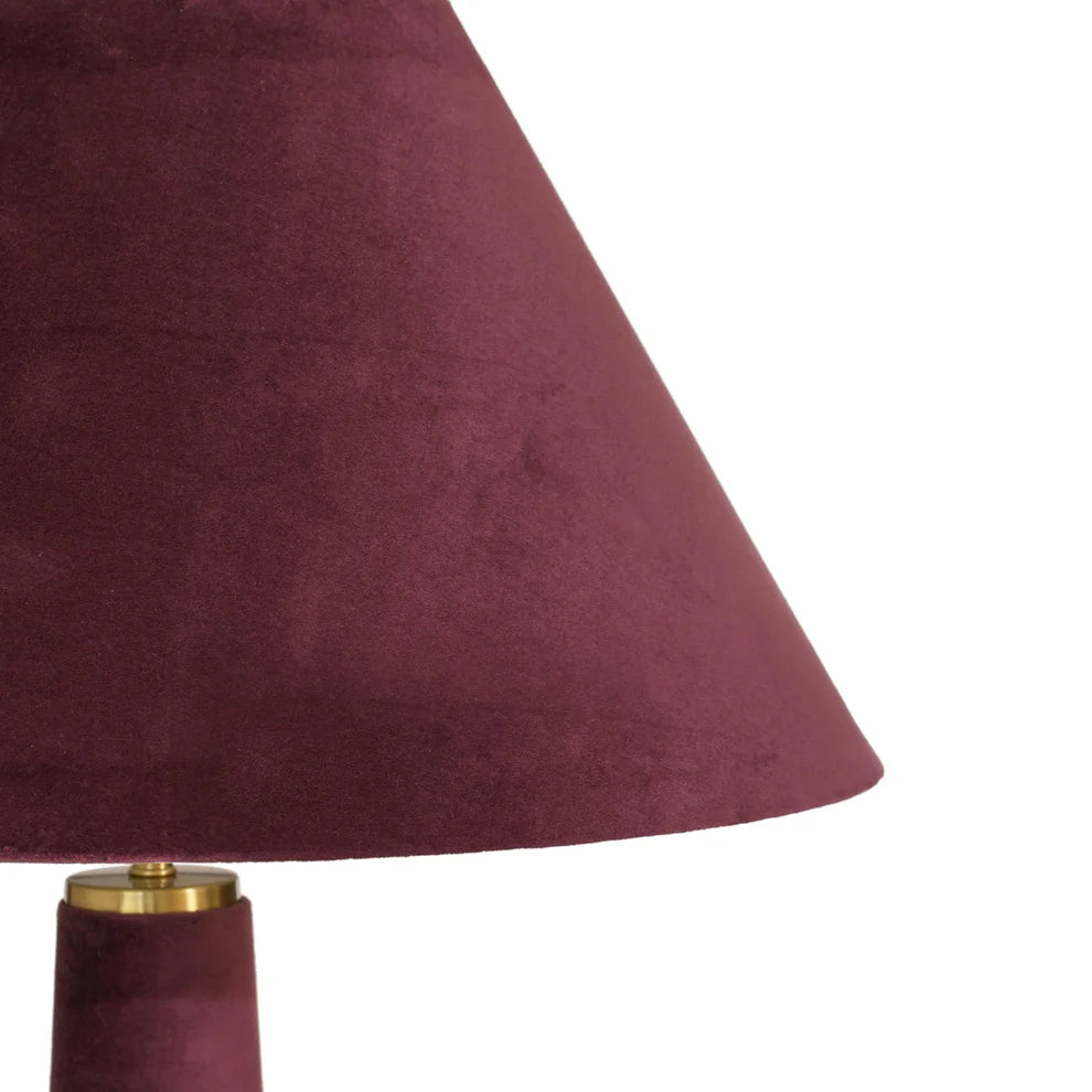 Graham Terracotta Velvet Floor Lamp