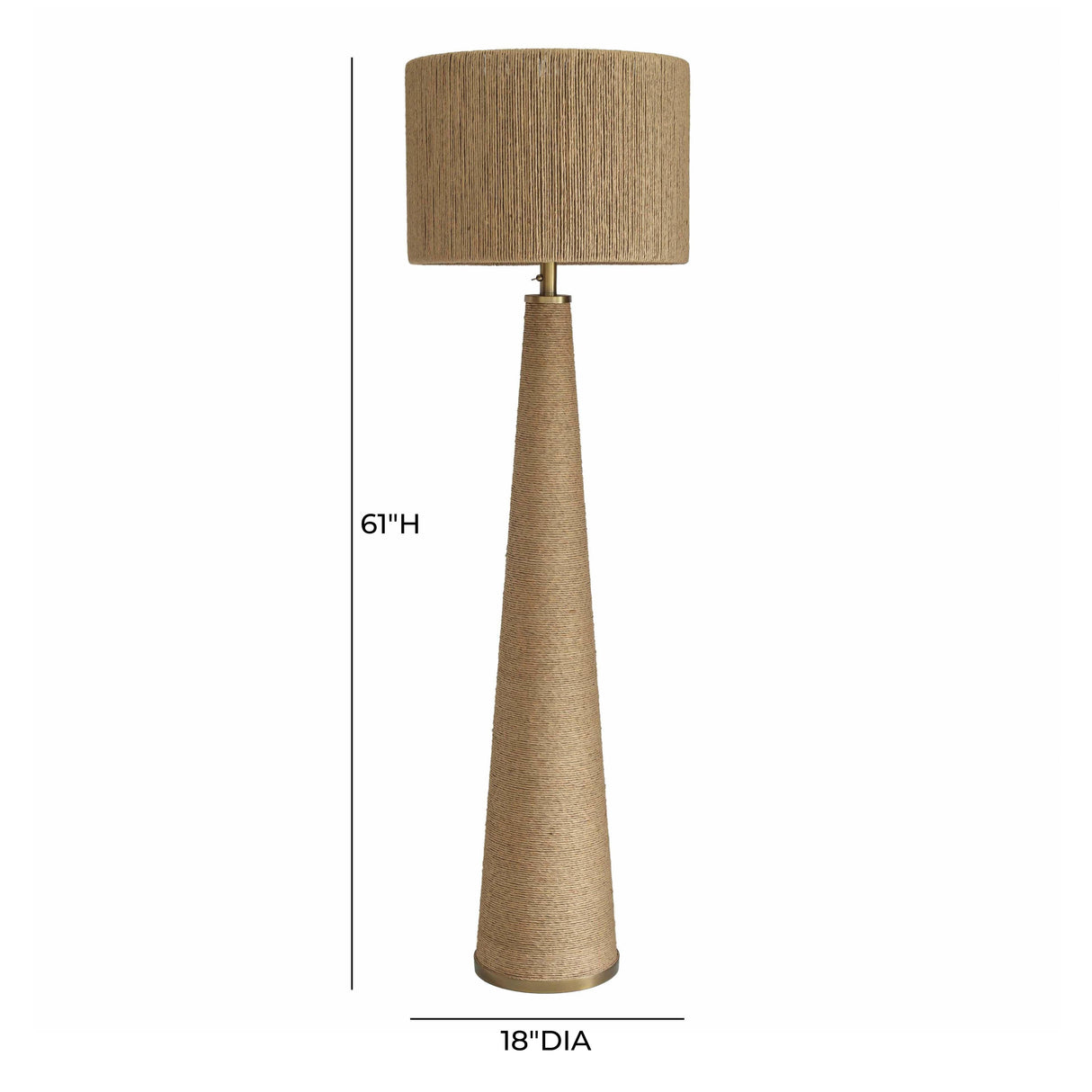 Aya Natural Jute Floor Lamp