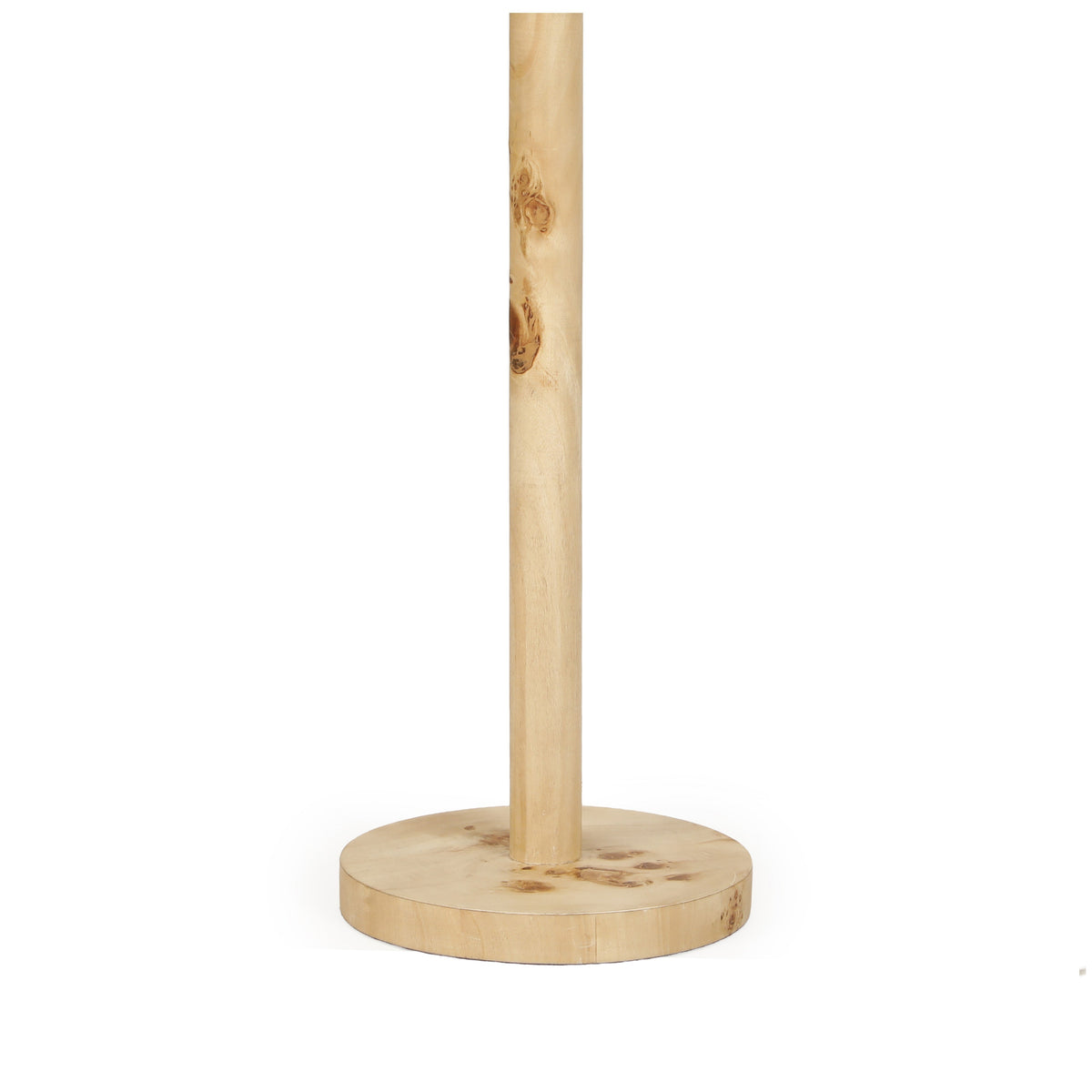 Lamia Natural Burl and Raffia Contract-Grade Table Lamp - View 6