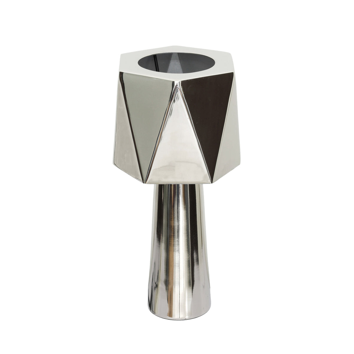 Polished Nickel Table Lamp - View 4